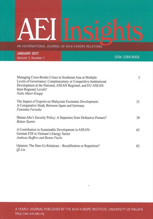 View Vol. 3 No. 1 (2017): AEI INSIGHTS